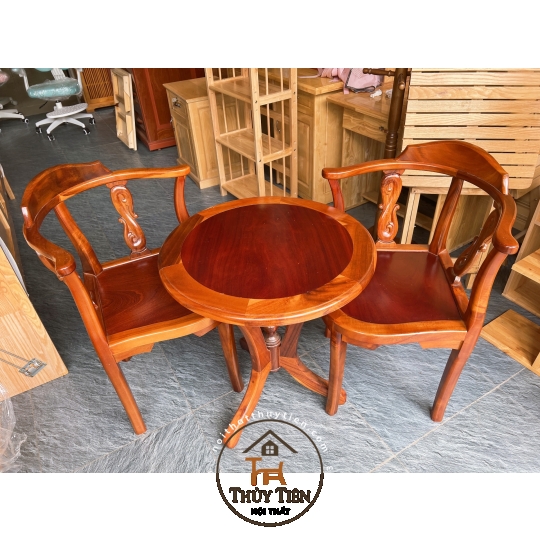 Bàn trà gỗ tràm bông vàng- BBTGT 003