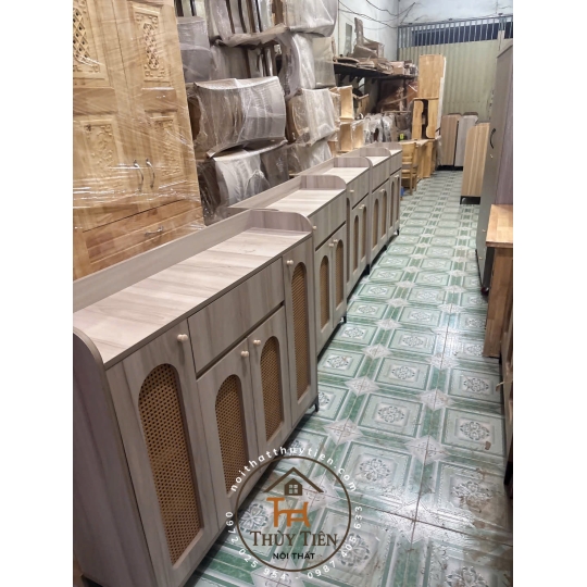 Mẫu tủ dép gỗ công nghiệp mdf cánh mây đủ kích thước