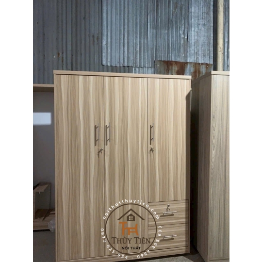 Tủ quần áo gỗ MDF cửa mở - TQAMDF 025