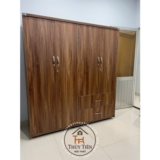 Tủ quần áo gỗ MDF cửa mở - TQAMDF 025