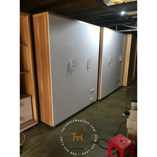 Mẫu tủ quần áo MDF lõi xanh toàn bộ chống ẩm giá tận xưởng