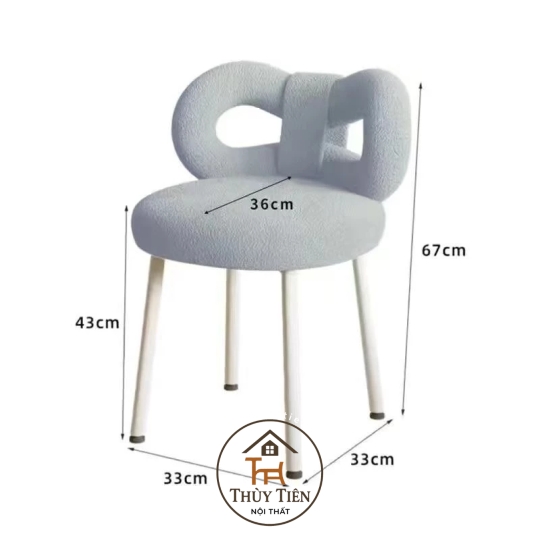 Ghế trang điểm makeup mẫu mới, Ghế  decor ghế nail cao cấp hàng nhập khẩu