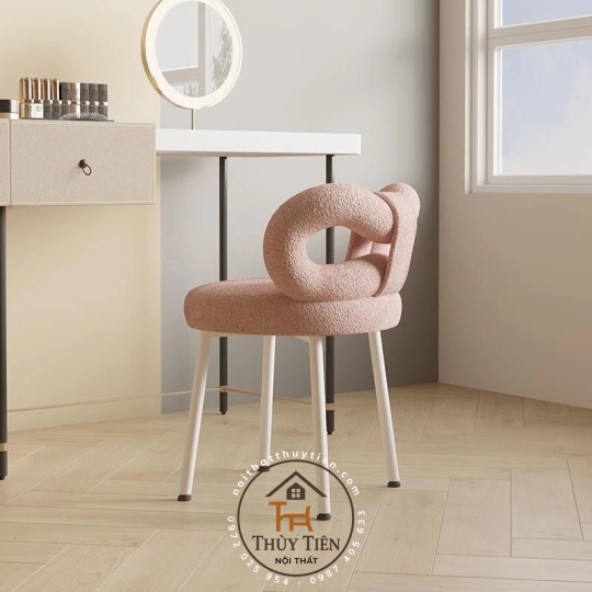 Ghế trang điểm makeup mẫu mới, Ghế  decor ghế nail cao cấp hàng nhập khẩu