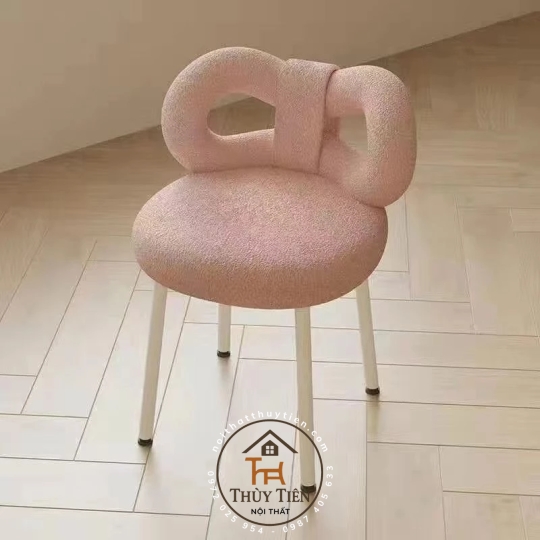 Ghế trang điểm makeup mẫu mới, Ghế  decor ghế nail cao cấp hàng nhập khẩu