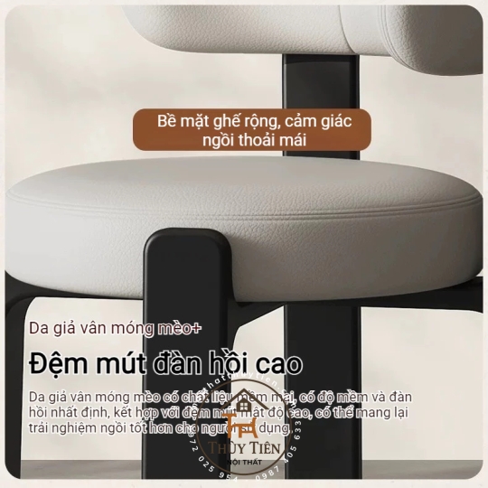 Ghế tựa ăn cơm Granite gỗ kiểu Pháp, đẳng cấp sang trọng, phong cách tối giản nhẹ nhàng gỗ ash cao cấp