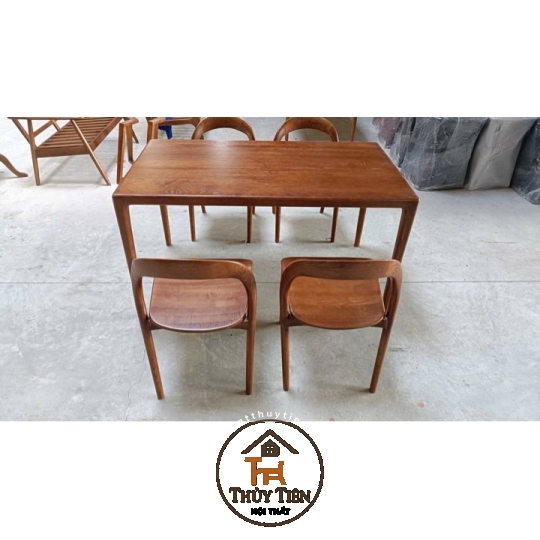 Bộ bàn ăn Neva gỗ Tần Bì
