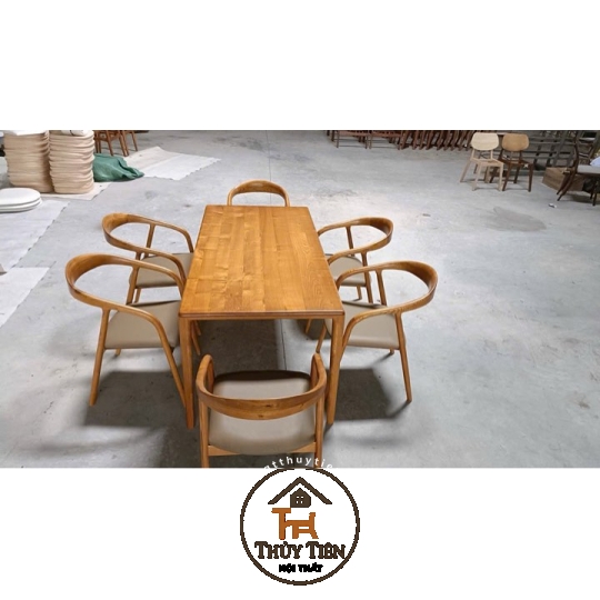 Bộ bàn ăn Neva cao cấp mặt nệm- BBANV 009