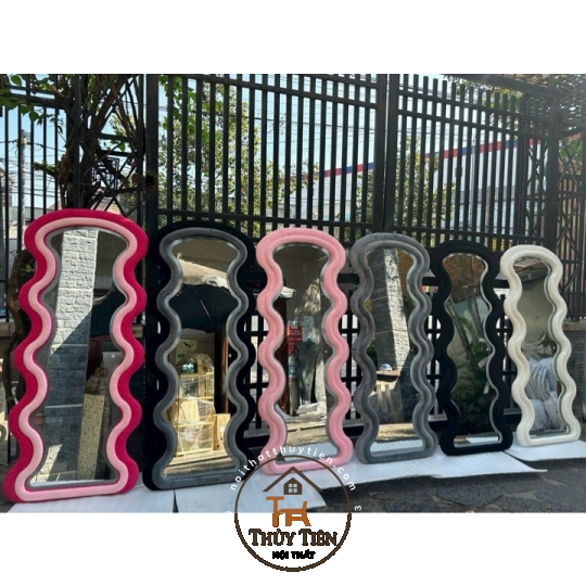 Gương decor toàn thân đèn led ko đèn led nhiều mẫu hàng loại 1 