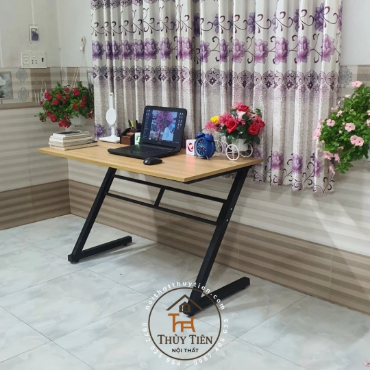  Bàn làm việc chữ Z đa năng – khung sắt sơn tĩnh điện 2 lớp – gỗ MDF chống ẩm – cực chắc chắn
