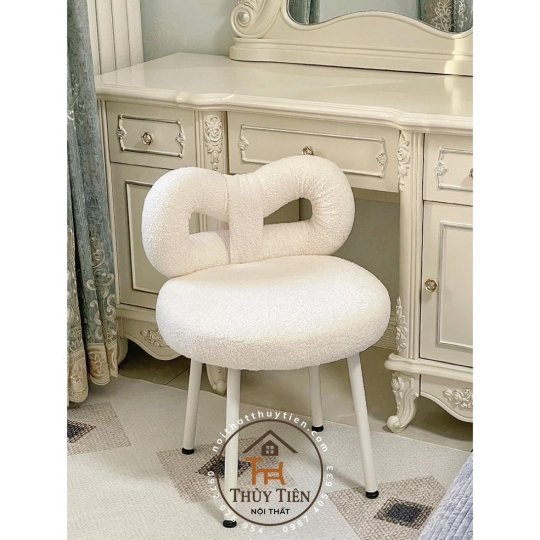 Ghế trang điểm makeup mẫu mới, Ghế  decor ghế nail cao cấp hàng nhập khẩu