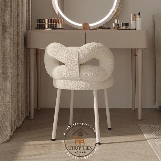 Ghế trang điểm makeup mẫu mới, Ghế  decor ghế nail cao cấp hàng nhập khẩu