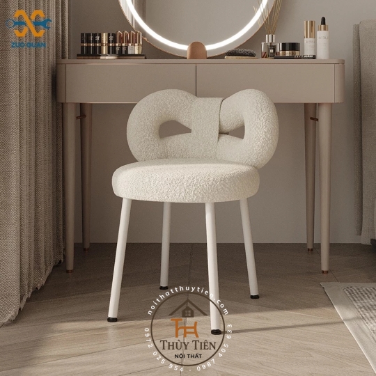 Ghế trang điểm makeup mẫu mới, Ghế  decor ghế nail cao cấp hàng nhập khẩu