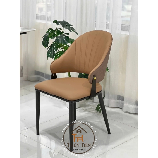 Ghế LUNA ngồi ăn cơm, trang điểm, làm việc, học bài hàng nhập khẩu bọc da PU cao cấp hiện đại