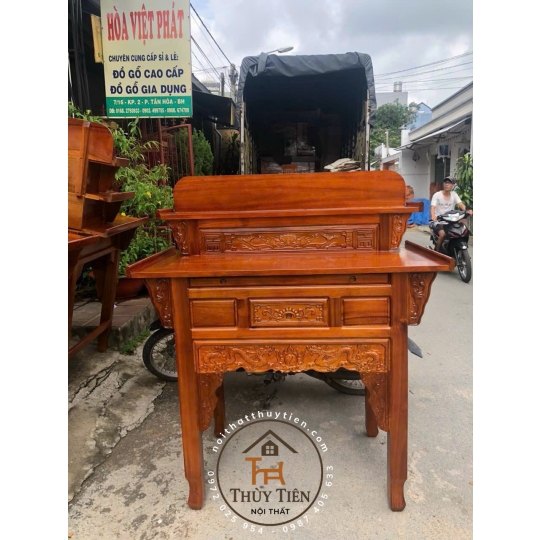 Bàn thờ gỗ tràm rừng 2 tầng - BTGT 035