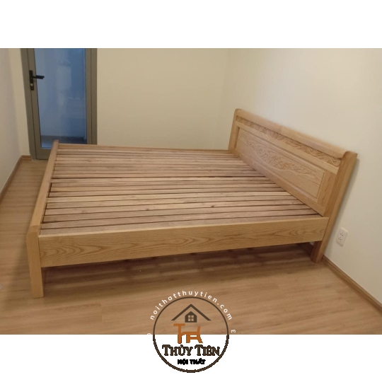 Giường ngủ gỗ sồi Pháp Tự Nhiên Sơn Đẹp