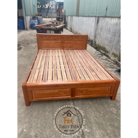 Giường ngủ gỗ sồi Pháp Màu