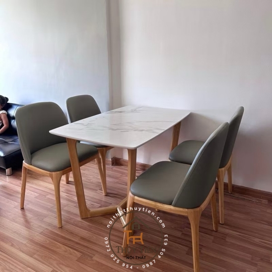 Bộ bàn ăn mặt đá Concorde cao cấp- BBAMD 27