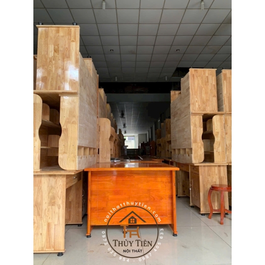 Bàn làm việc gỗ thông 1m, 1m2, 1m4
