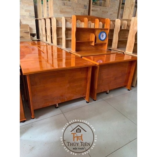 Bàn làm việc gỗ thông 1m, 1m2, 1m4