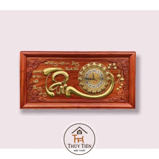Tranh Đồng Hồ Treo Tường Gỗ Hương Điêu Khắc Nguyên Tấm - Nhiều mẫu