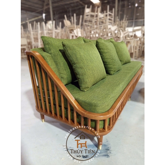 BỘ SOFA KBH BOCK VẢI NỈ XANH