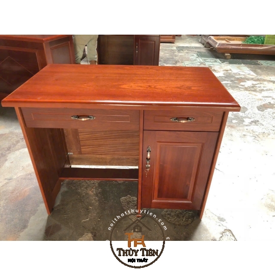Bàn làm việc gỗ thông 1m, 1m2, 1m4