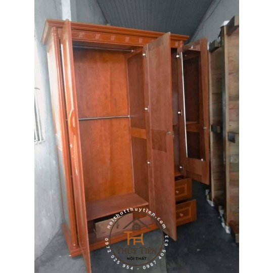 Tủ quần áo xoan phủ - TQAXP 013