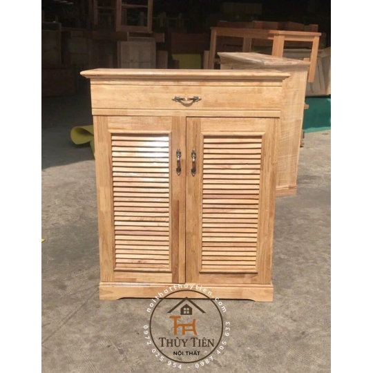 Tủ giày dép gỗ cao su ngang 80cm