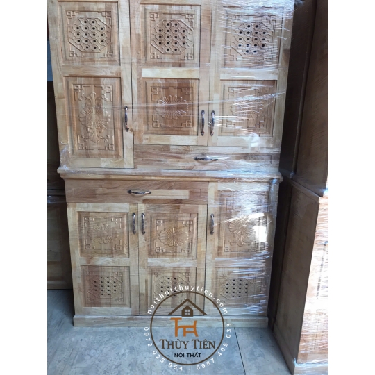 Tủ giày dép gỗ cao su- TGDCS 009