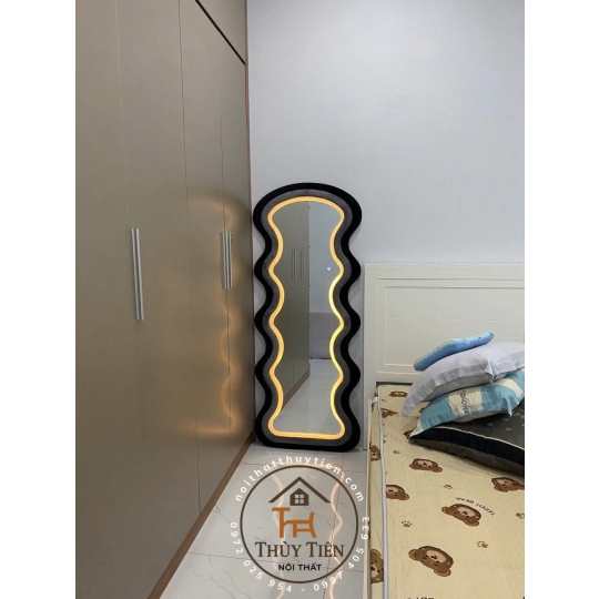 Gương decor toàn thân đèn led ko đèn led nhiều mẫu hàng loại 1 