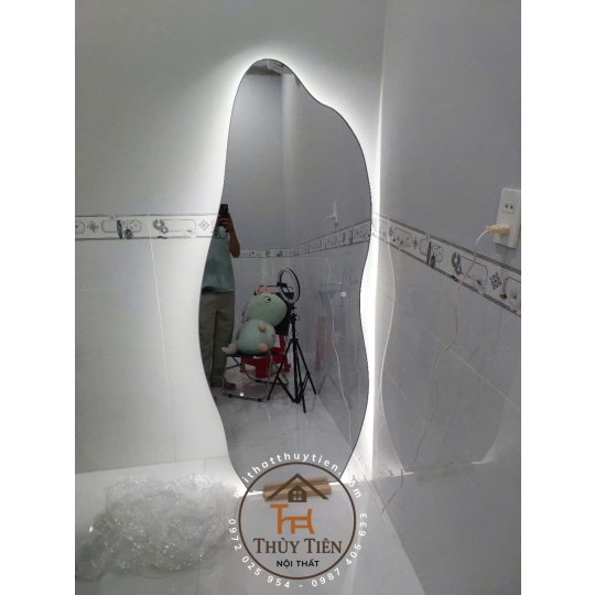 Gương decor toàn thân đèn led ko đèn led nhiều mẫu hàng loại 1 