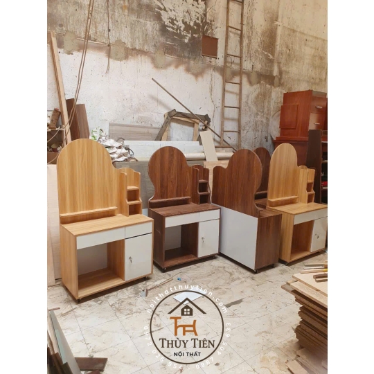 Bàn trang điểm MDF led nhiều mẫu