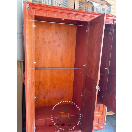Tủ quần áo xoan phủ - TQAXP 013
