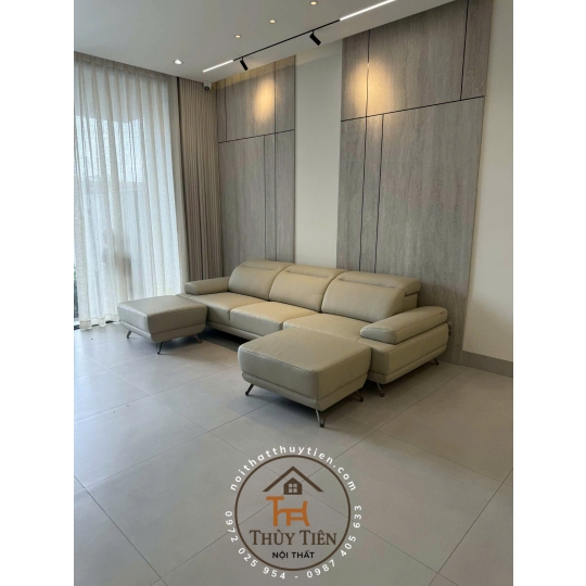 Bộ Sofa Oscar và 2 ghế đôn Sofa Oscar cao cấp