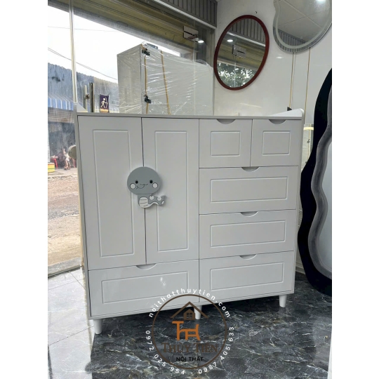 Mẫu tủ quần áo cho bé MDF 