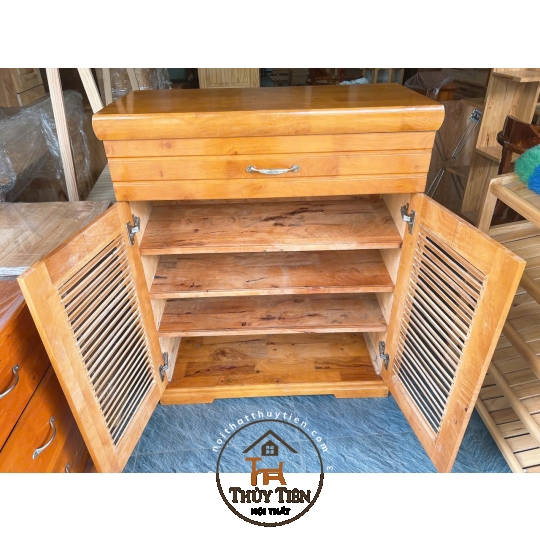 Tủ giày dép gỗ cao su 
