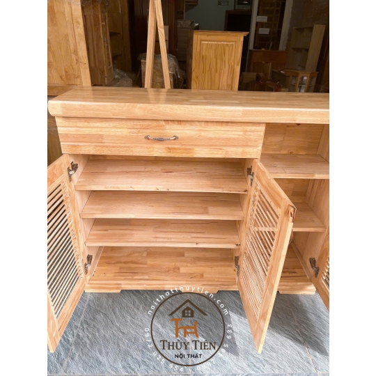 Tủ giày dép gỗ cao su- TGDCS 009