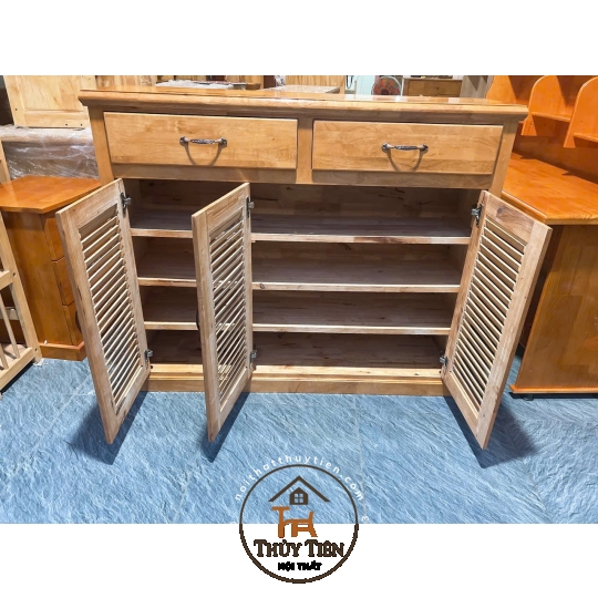 Tủ giày dép gỗ cao su- TGDCS 009