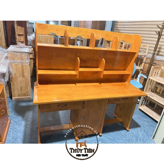 Bàn học sinh gỗ thông đôi