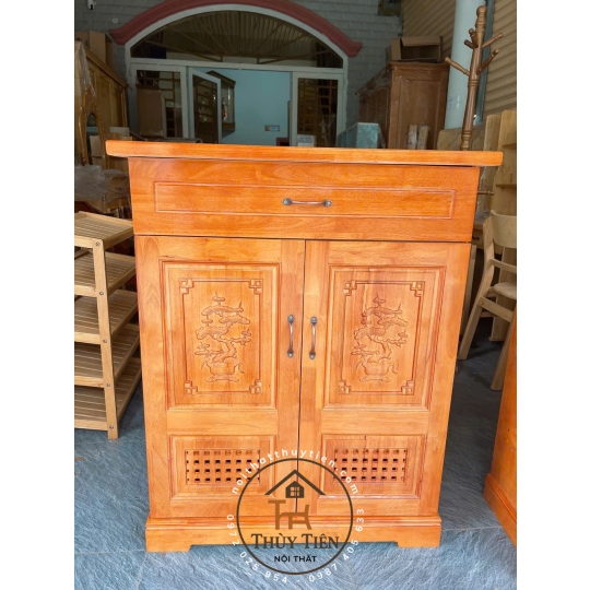 Tủ giày dép gỗ cao su 