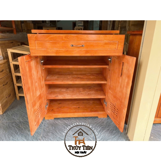 Tủ giày dép gỗ cao su 