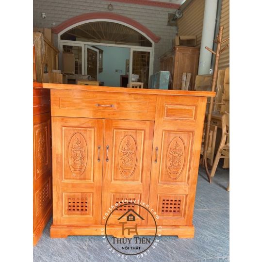 Tủ giày dép gỗ cao su 