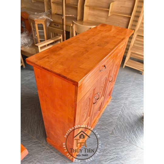 Tủ giày dép gỗ cao su 