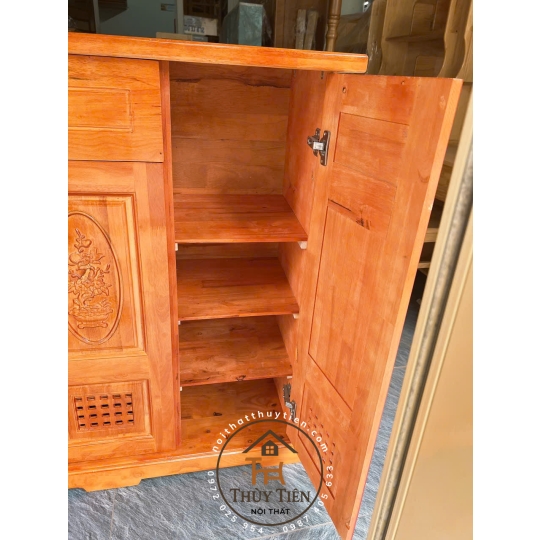 Tủ giày dép gỗ cao su 