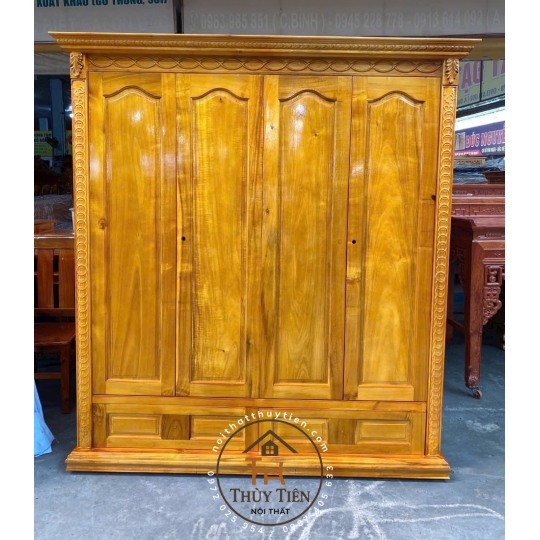 Tủ áo gỗ tràm Giá mềm xài bền