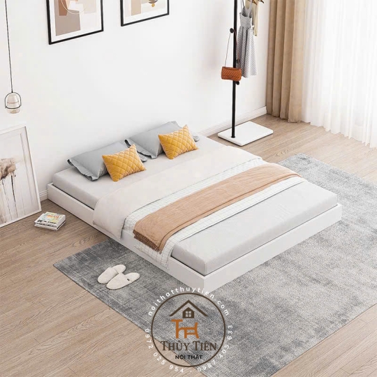 Giường pallet gỗ 1m6x2m giường ngủ kiểu Nhật hiện đại sang trọng phù hợp mọi không gian
