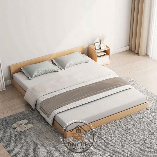 Giường pallet gỗ 1m6x2m giường ngủ kiểu Nhật hiện đại sang trọng phù hợp mọi không gian