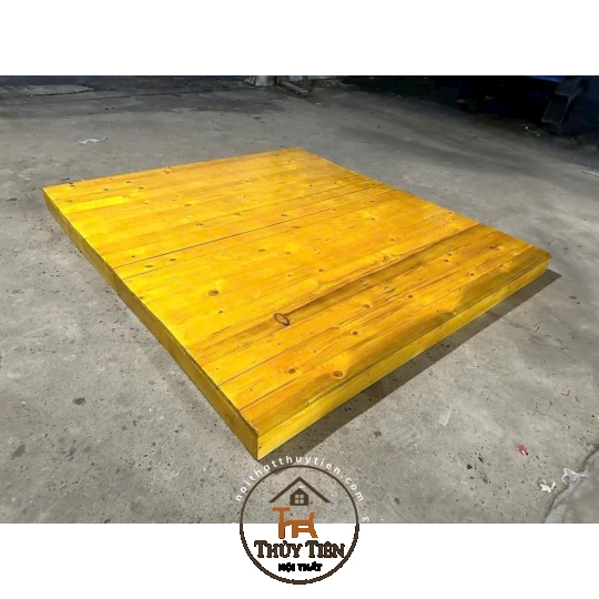 Mẫu Giường pallet gỗ thông