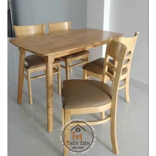 Ghế gỗ cabin mặt nệm