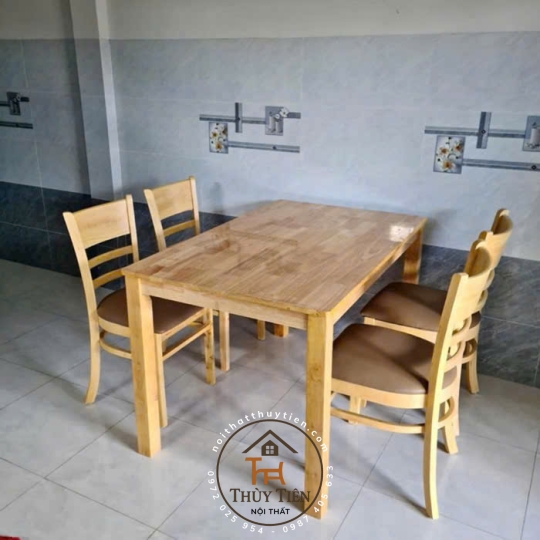 Ghế gỗ cabin mặt nệm